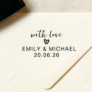 Personalized Love Script Wedding Name Stamp
