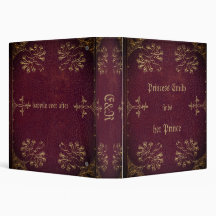 Personalized love story    - antique  look Binder