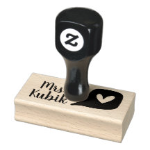 Personalized Love Teacher Stamp