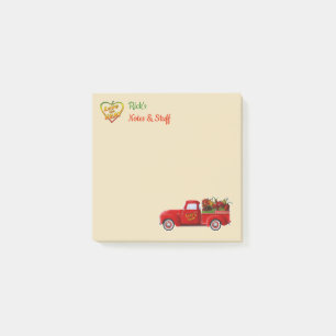Personalized Love the Heat Little Red Truck Post-it Notes
