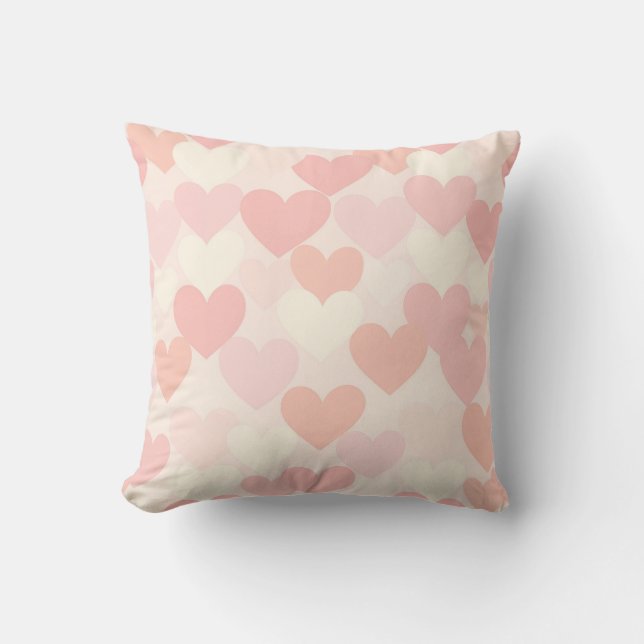 Personalized Love Throw Pillow – Romantic Heart De (Front)