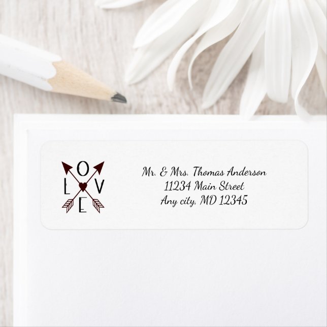 Personalized Love with Arrows Wedding Anniversary  (Insitu)