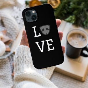 Personalized Love with cute Dog’s nose, black iPhone 13 Case