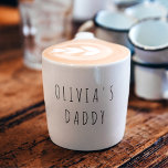 Personalized Love You Daddy Photo  Espresso Cup<br><div class="desc">Give Daddy a little cup of love with this personalized espresso cup featuring your favourite photo framed in a heart and the sweet message “Love you, Daddy. Happy Father Day.” A perfect mini keepsake for Father’s Day, birthdays, or just to brighten his morning shot of espresso. Small in size, big...</div>
