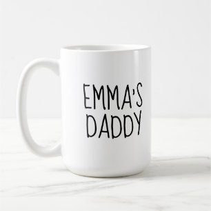 Personalized Love You Daddy Photo Espresso Cup