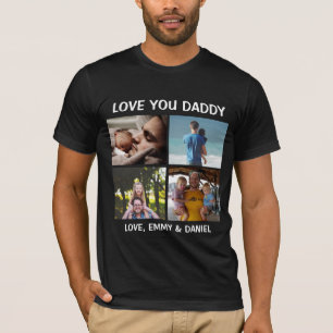Personalized Love You Daddy Photo T-Shirt