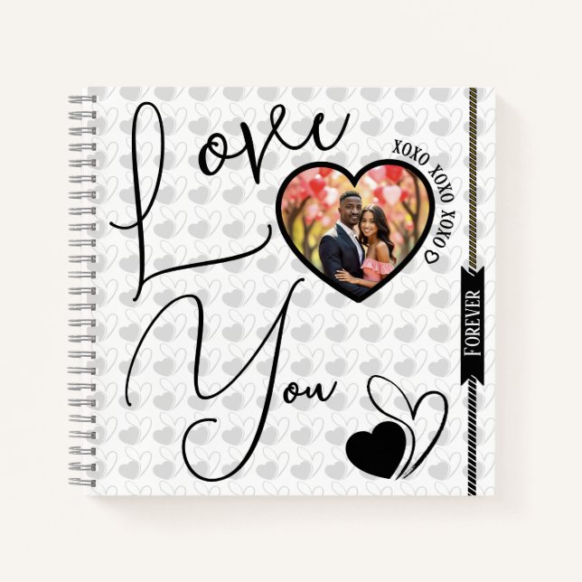 Personalized Love You Forever Valentine's Day Notebook (Front)