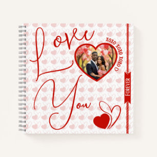 Personalized Love You Forever Valentine's Day Notebook