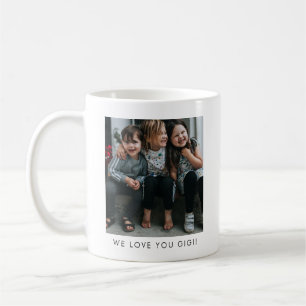 Personalized Love You GIGI Grandma Photo Simple Coffee Mug