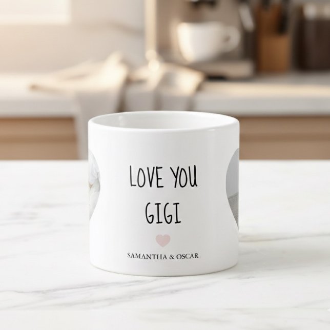 Personalized Love You Gigi Photo | Custom Gift Espresso Cup (Creator Uploaded)