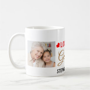 Personalized Love You Grandma 2 Photo Coffee Mug
