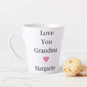 Personalized Love You Grandma Latte Mug