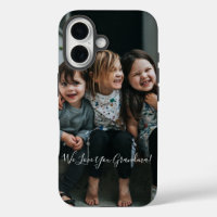 Personalized Love You Grandma Photo Handwritten