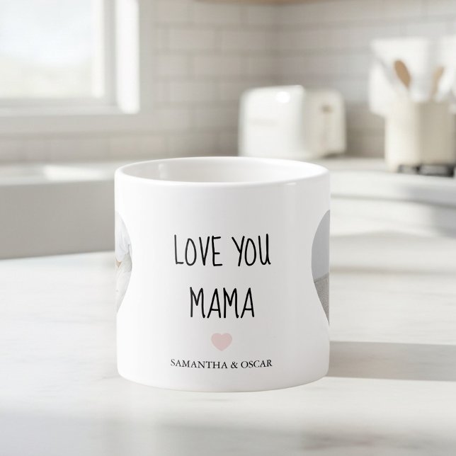 Personalized Love You Mama | Custom Photo Gift Espresso Cup (Creator Uploaded)