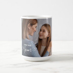 Personalized Love You Mom Photo Coffee Mug