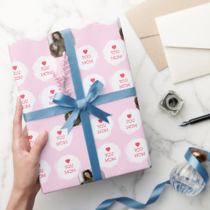 Personalized Love You Mom Photo Mom Gift Wrap