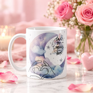 Personalized Love You to the Moon and Back Coffee Mug