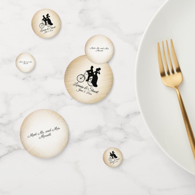 Personalized Lovely Bicycle Wedding Confetti (Group)