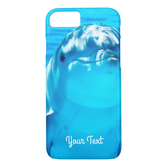 Personalized Lovely Dolphin Underwater Sea Life Case-Mate iPhone Case (Back)