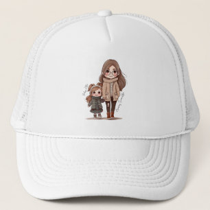 Personalized Lovely Mother and Daughter Trucker Hat