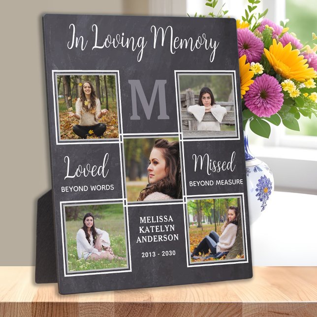 Personalized Loving Memory Unique Memorial Photo Plaque (Creator Uploaded)