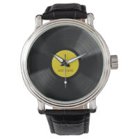 Personalized LP Vinyl Record Watch