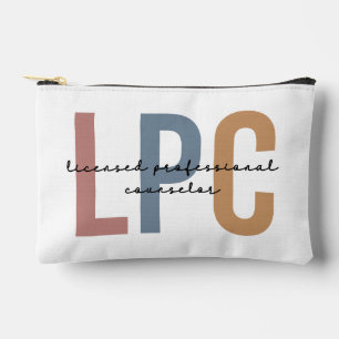 Personalized LPC Licensed Professional Counsellor Accessory Pouch