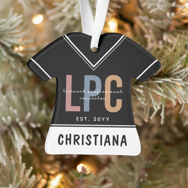 Personalized LPC Licensed Professional Counsellor Ornament (Tree)