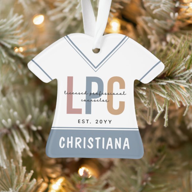 Personalized LPC Licensed Professional Counsellor Ornament (Tree)