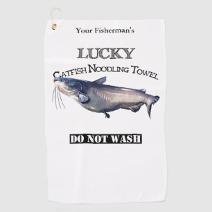 Personalized Lucky Catfish Noodling Towel