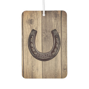 Personalized Lucky Horseshoe Air Freshener