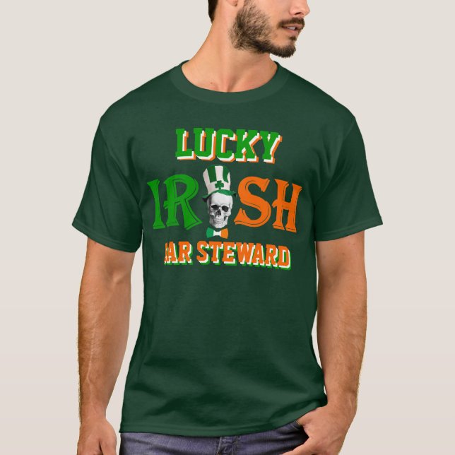 Personalized lucky Irish St Patrick's day T-Shirt (Front)