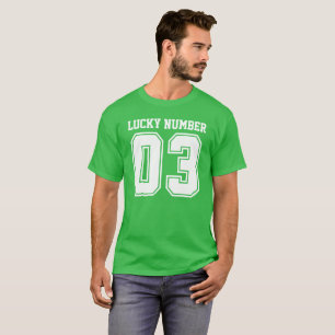 Personalized Lucky Number THREE T-Shirt