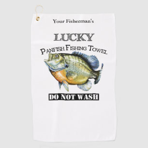 Personalized Lucky Panfish Fishing Towel