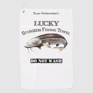 Personalized Lucky Sturgeon Fishing Towel