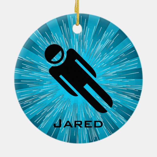 Personalized Luge Ornament (Back)