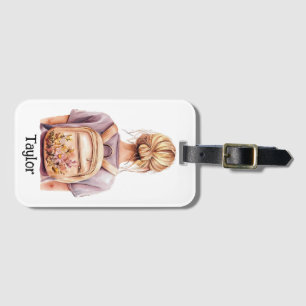 Personalized Luggage Tag – Blonde Woman
