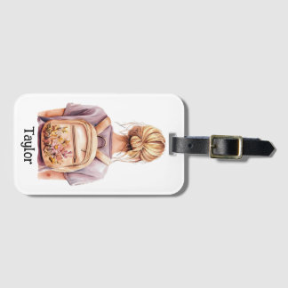Personalized Luggage Tag – Blonde Woman