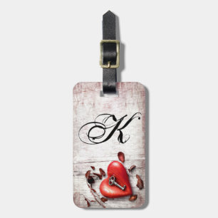 Personalized Luggage Tag Country Wood Key to my He