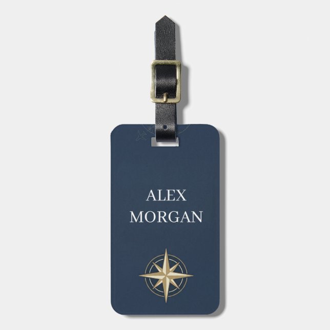 Personalized Luggage Tag | Custom Name & Contact I (Front Vertical)