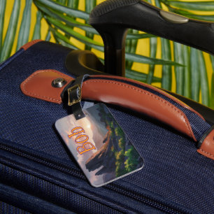 Personalized Luggage Tag - Mountain View