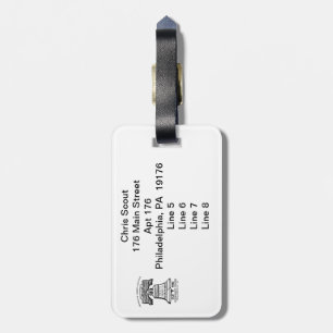 Personalized Luggage Tag Style A - 176