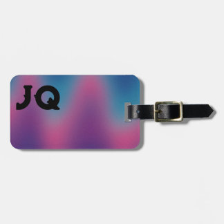 Personalized luggage tag with initals