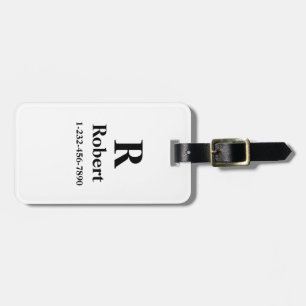 Personalized Luggage Tag with name & phone number