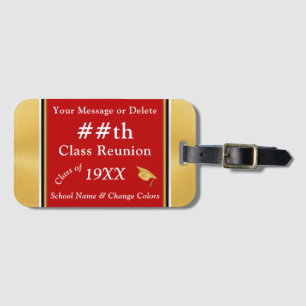 Personalized Luggage Tags for Class Reunion Favour