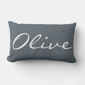 Personalized Lumbar Throw Pillow