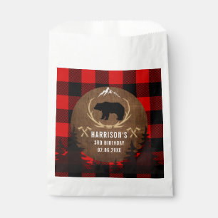 Personalized Lumberjack Birthday Favour Bag