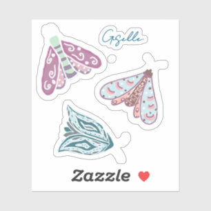 Personalized Luna Moth Sticker Sheet