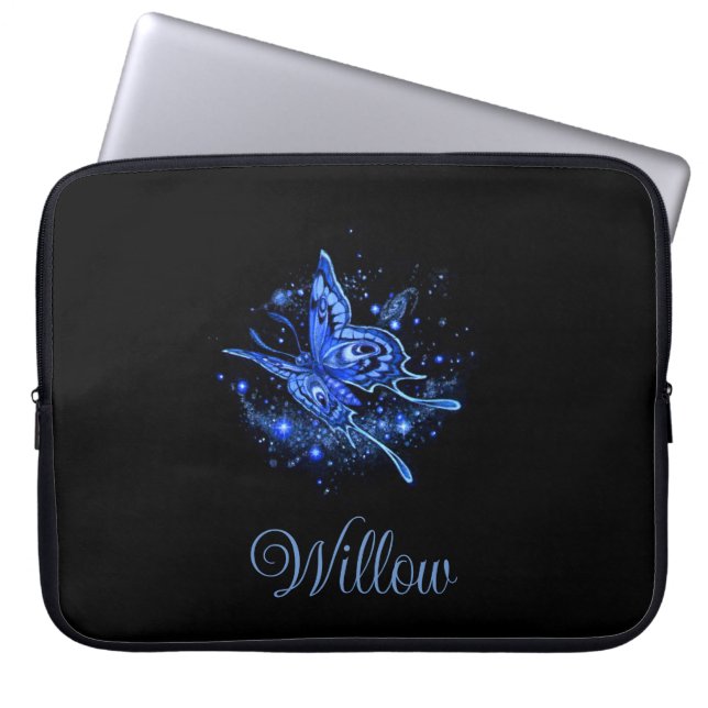 Personalized Lunar Moth Laptop Sleeve (Front)