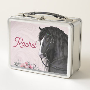 Personalized lunch box for the horse lover